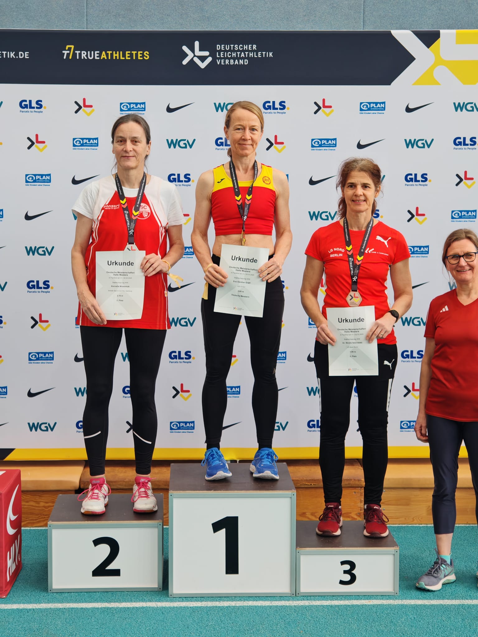 Deutsche Meisterin Stabhochsprung W55 Eva Günther-Gräff - 2,60m